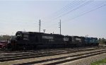 NS 6640 is in a trio of EMD units in Glenwood Yard